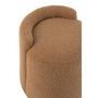 Voir la diapositive 5 : Paris Prix Pouf Design Bouclette  Teddy  40cm Camel