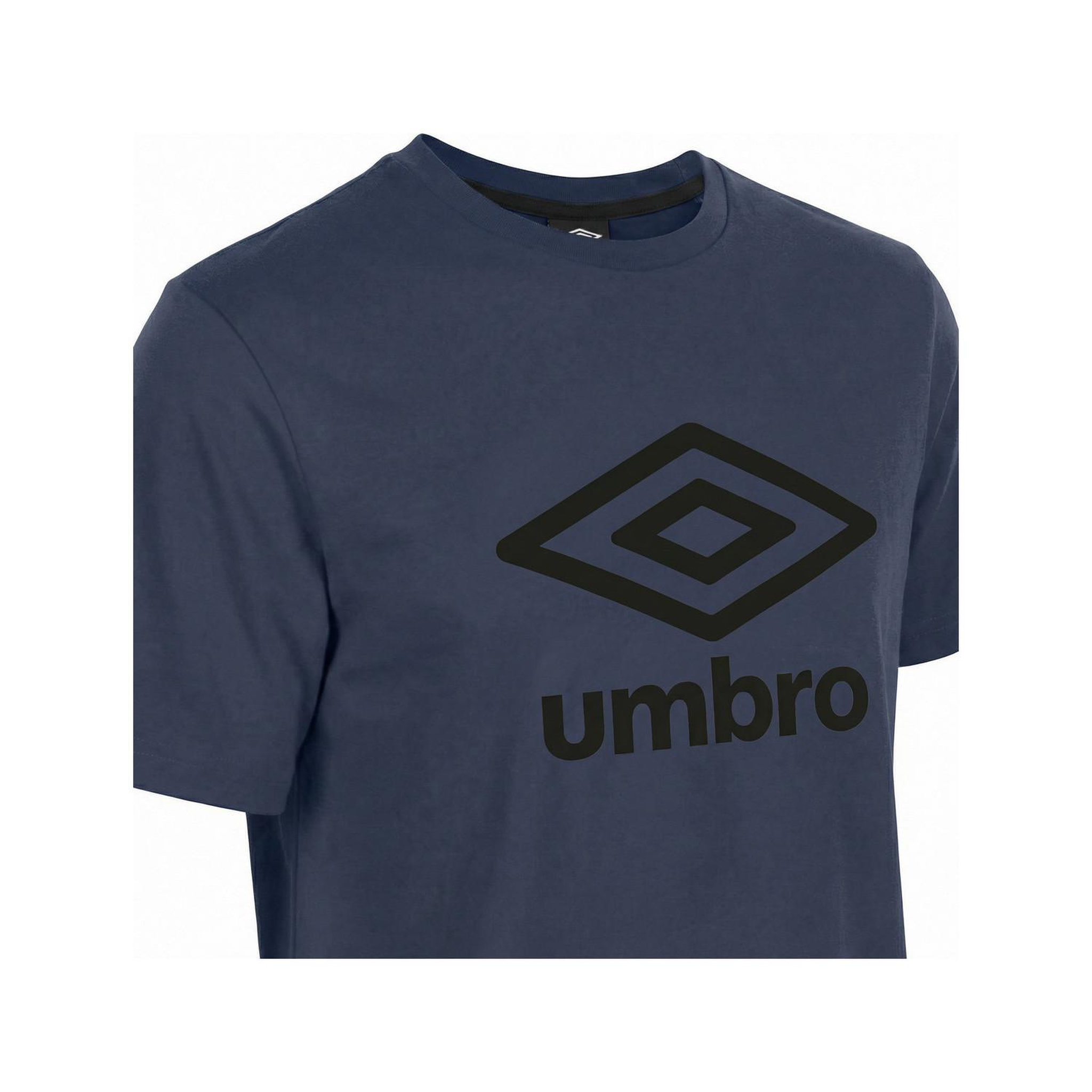 Voir la diapositive 2 : UMBRO T-shirt junior col rond regular en coton160 gsm basic core logo