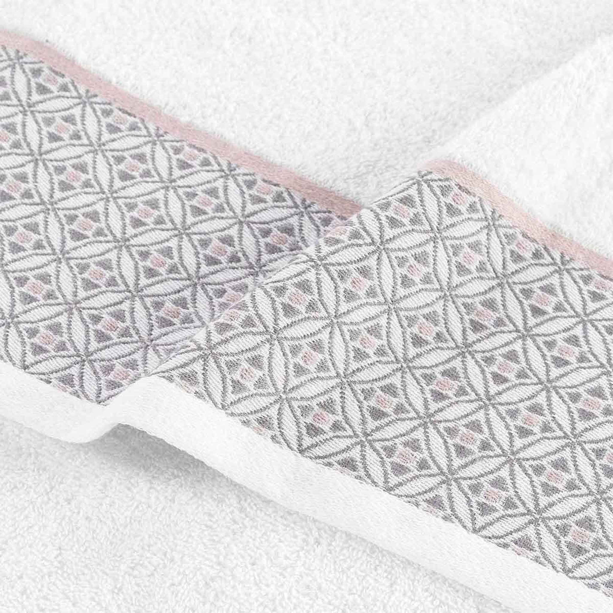 Voir la diapositive 4 : Douceur d'Intérieur Serviette de Toilette Jacquard  Belina  50x90cm Blanc