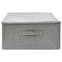 Voir la diapositive 4 : VIDAXL Boîte de rangement Tissu 70x40x18 cm Gris