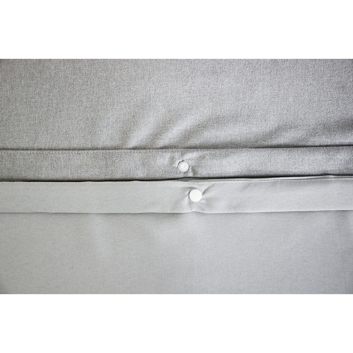 Home collection Parure housse de couette 3pcs 240x220 100% microfibre effet flanelle - c100%dre