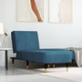 Voir la diapositive 1 : VIDAXL Chaise longue bleu velours
