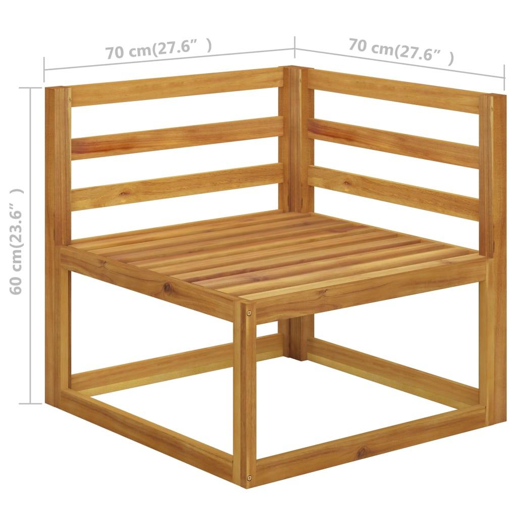Voir la diapositive 6 : VIDAXL Salon de jardin 6 pcs avec coussins Bois d'acacia solide