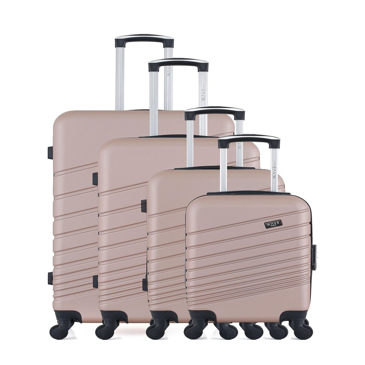 WAVE PARIS WAVE PARIS - Set de 4 Valises Rigides TIGRE-M