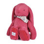 Voir la diapositive 1 : DOUDOU ET COMPAGNIE Peluche lapin fleurette fuchsia - 50 cm -