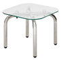Voir la diapositive 3 : ATMOSPHERA Lot de 2 Tables d'Appoint  Hecate  50cm Chromé