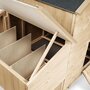 Voir la diapositive 6 : ID MARKET Poulailler chalet XXL pour poules avec pondoir en bois