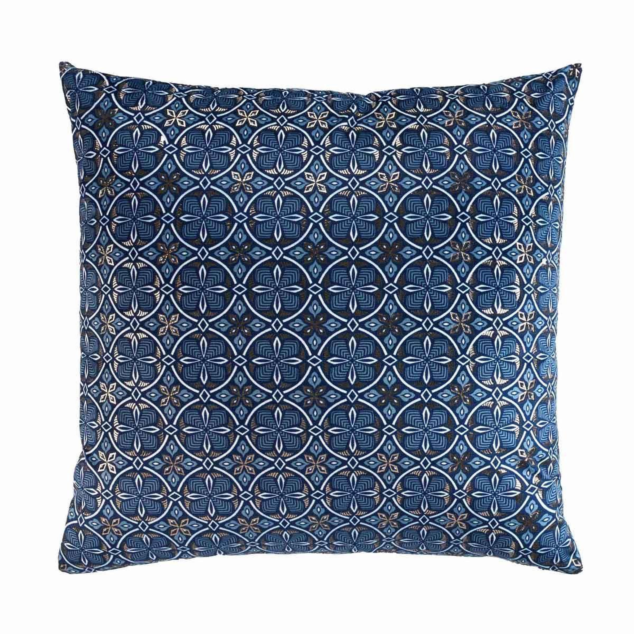 Douceur d'Intérieur Housse de coussin imprimée  joan  60x60cm bleu