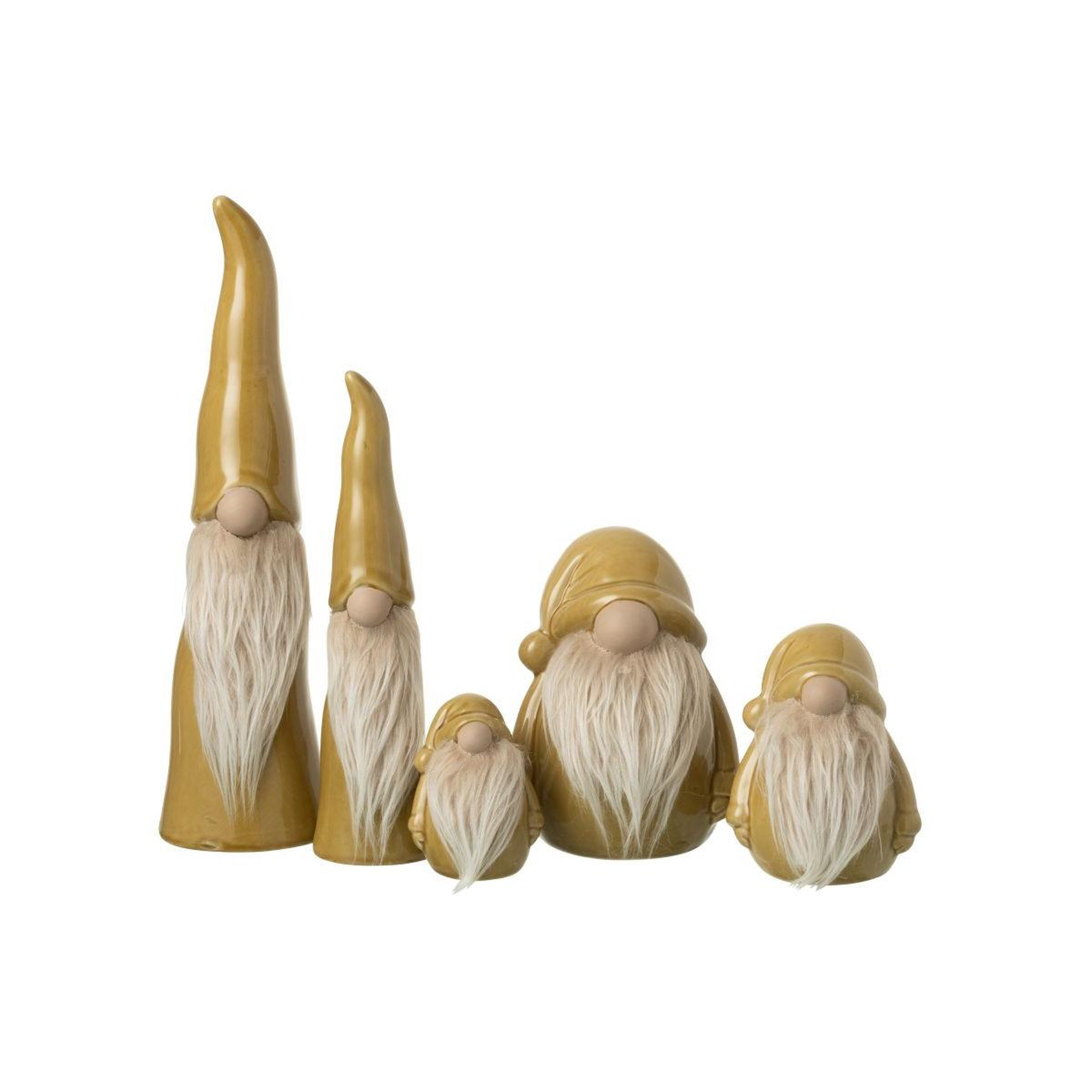 Voir la diapositive 3 : J-LINE Statuette lutin  chapeau pointu  40cm vert