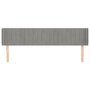 Voir la diapositive 3 : VIDAXL Tete de lit avec oreilles Gris clair 163x16x78/88 cm Velours