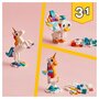 LEGO Creator 31140 - La licorne magique, Jouet Transformable, Hippocampe en Paon en Arc-en-Ciel avec Licorne