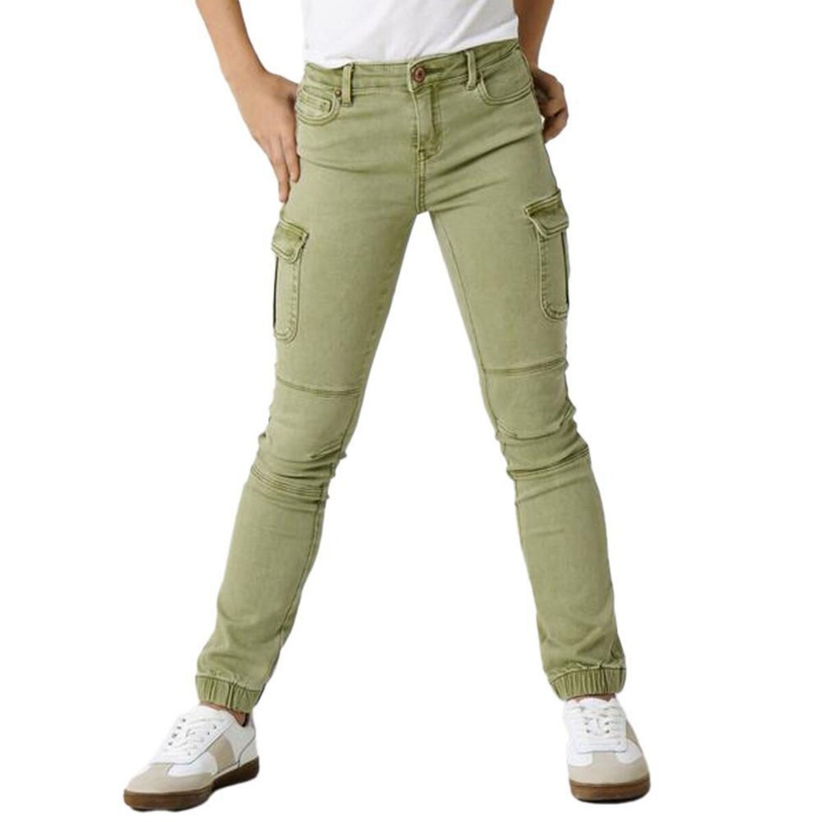 Only Pantalon Kaki Cargo Fille Only Missouri