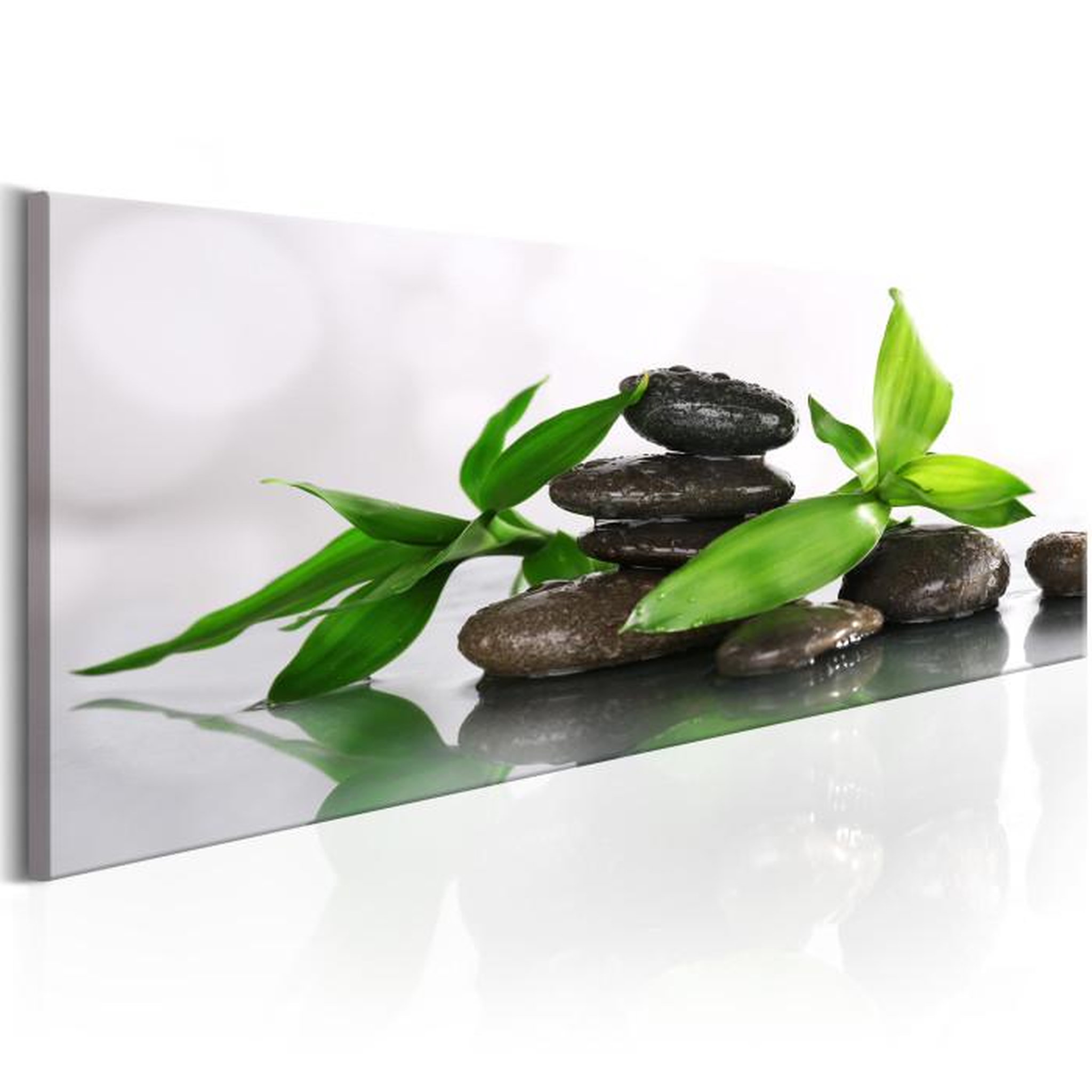 Paris Prix Tableau Imprimé  SPA : Bamboo & Stones. Coloris disponibles : Multicolore
