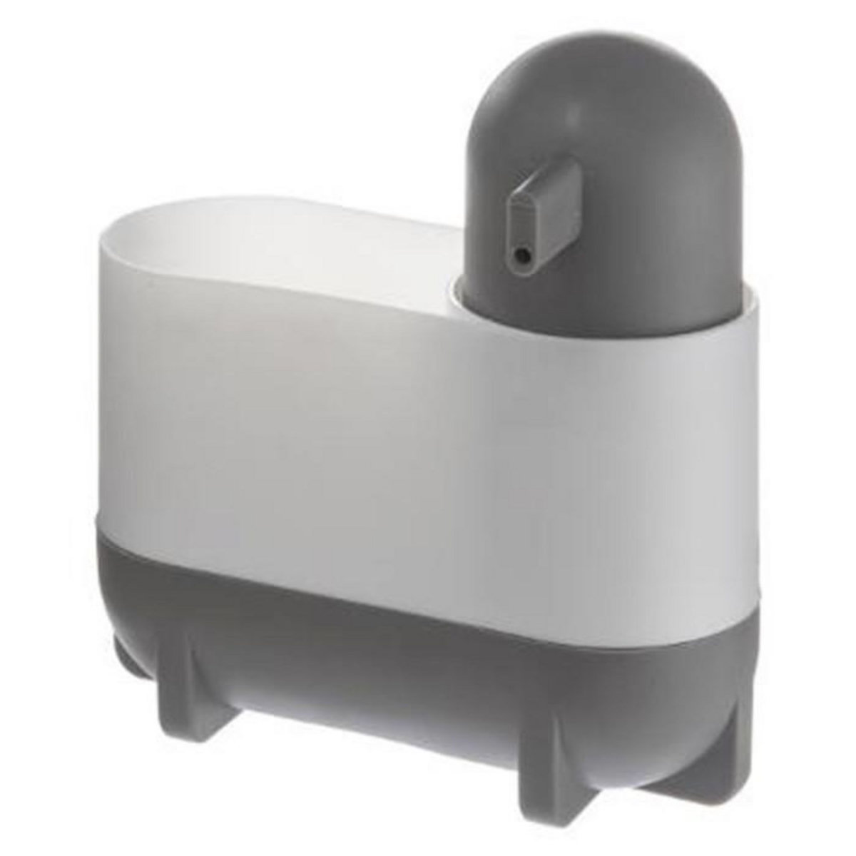 FIVE Distributeur de Savon & Porte Éponge  Push  18cm Blanc