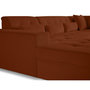 Voir la diapositive 5 : LISA DESIGN Vermont - canapé panoramique d'angle droit - 7 places - en velours côtelé