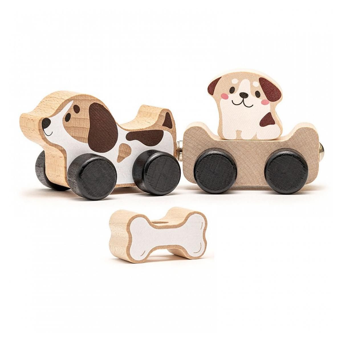 CUBIKA Clever Puppies chien en bois