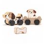 Voir la diapositive 2 : CUBIKA Clever Puppies chien en bois