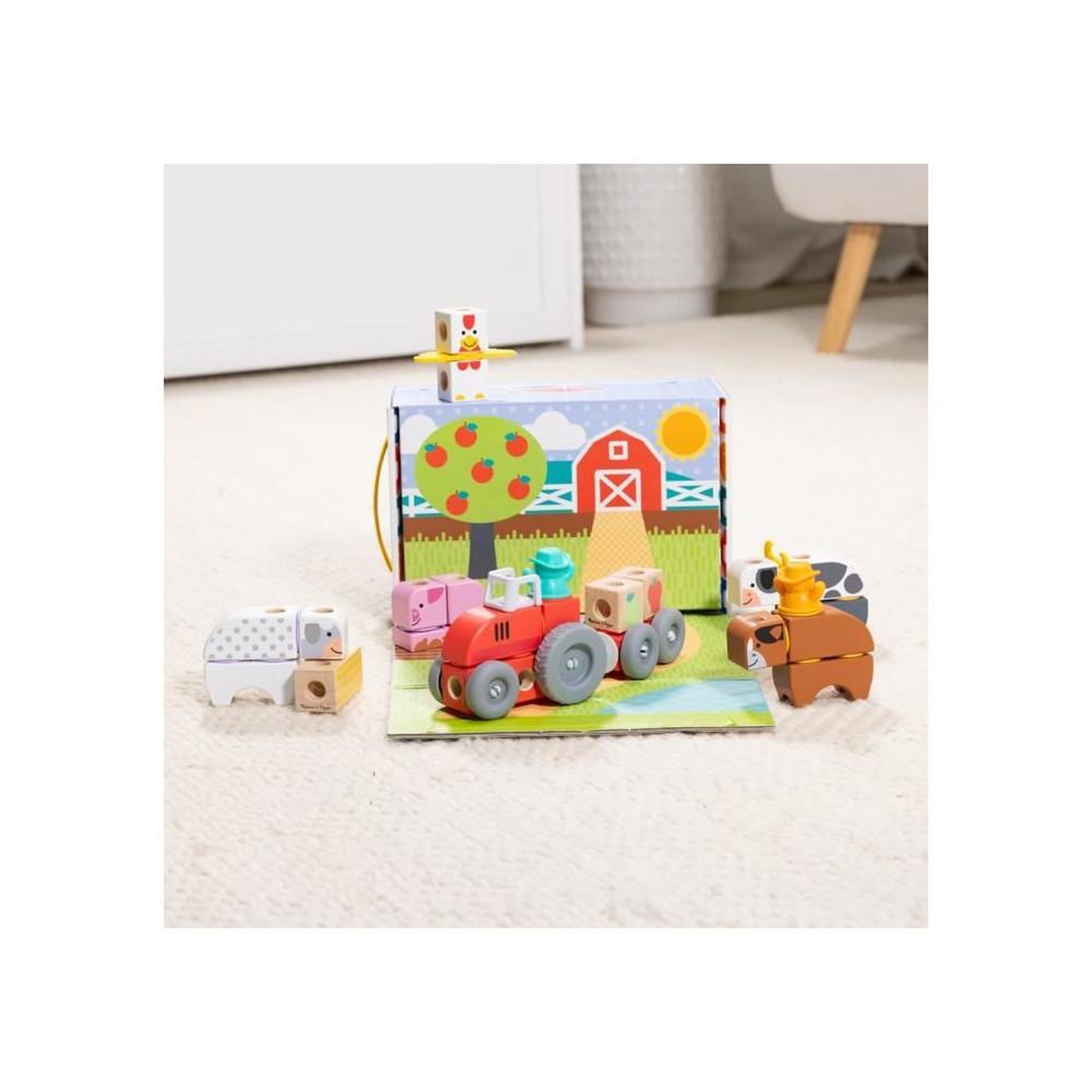 Voir la diapositive 6 : MELISSA & DOUG La ferme - 56 pieces - Blockables - Mélissa & Doug