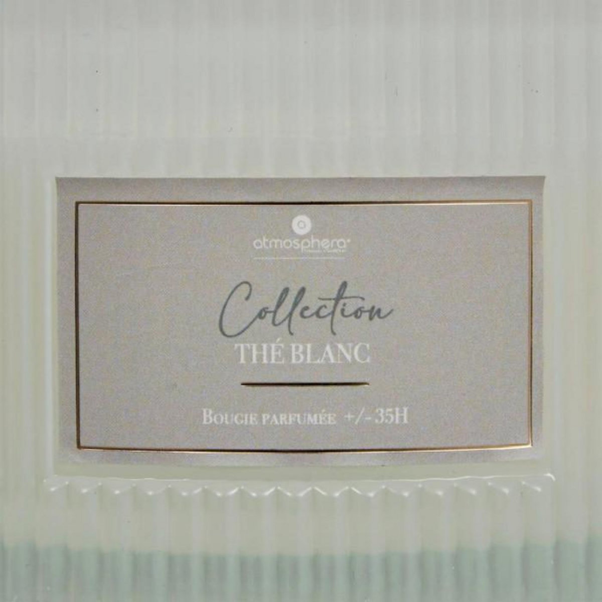 ATMOSPHERA Bougie Parfumée en Verre  Albie  635g Thé Blanc