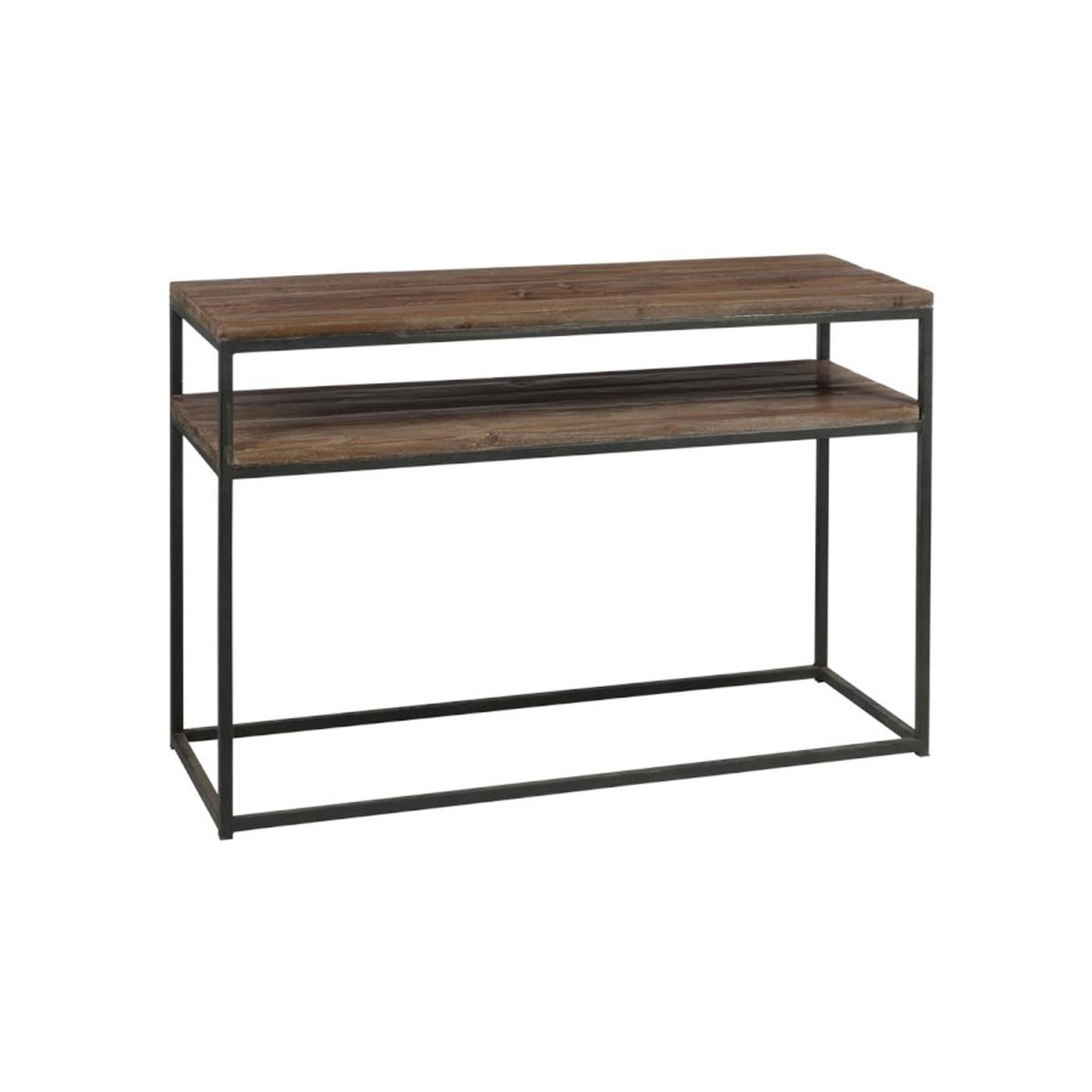 Voir la diapositive 1 : J-LINE Console en bois 2 niveaux  cassidy  120cm naturel