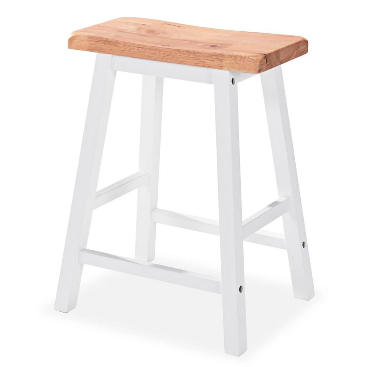 VIDAXL Ensemble de bar 3 pcs MDF Blanc