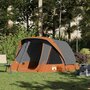 Voir la diapositive 1 : VIDAXL Tente de camping de cabine 4 personnes gris orange imperméable