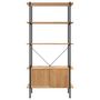 Voir la diapositive 4 : VIDAXL Etagere a 5 niveaux armoire 80x40x163cm Acier bois d'ingenierie