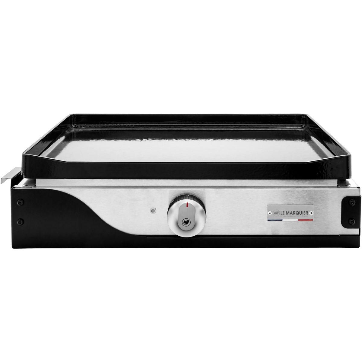Le marquier Plancha électrique PLFE150DP noir gris à poser, 50x35 cm