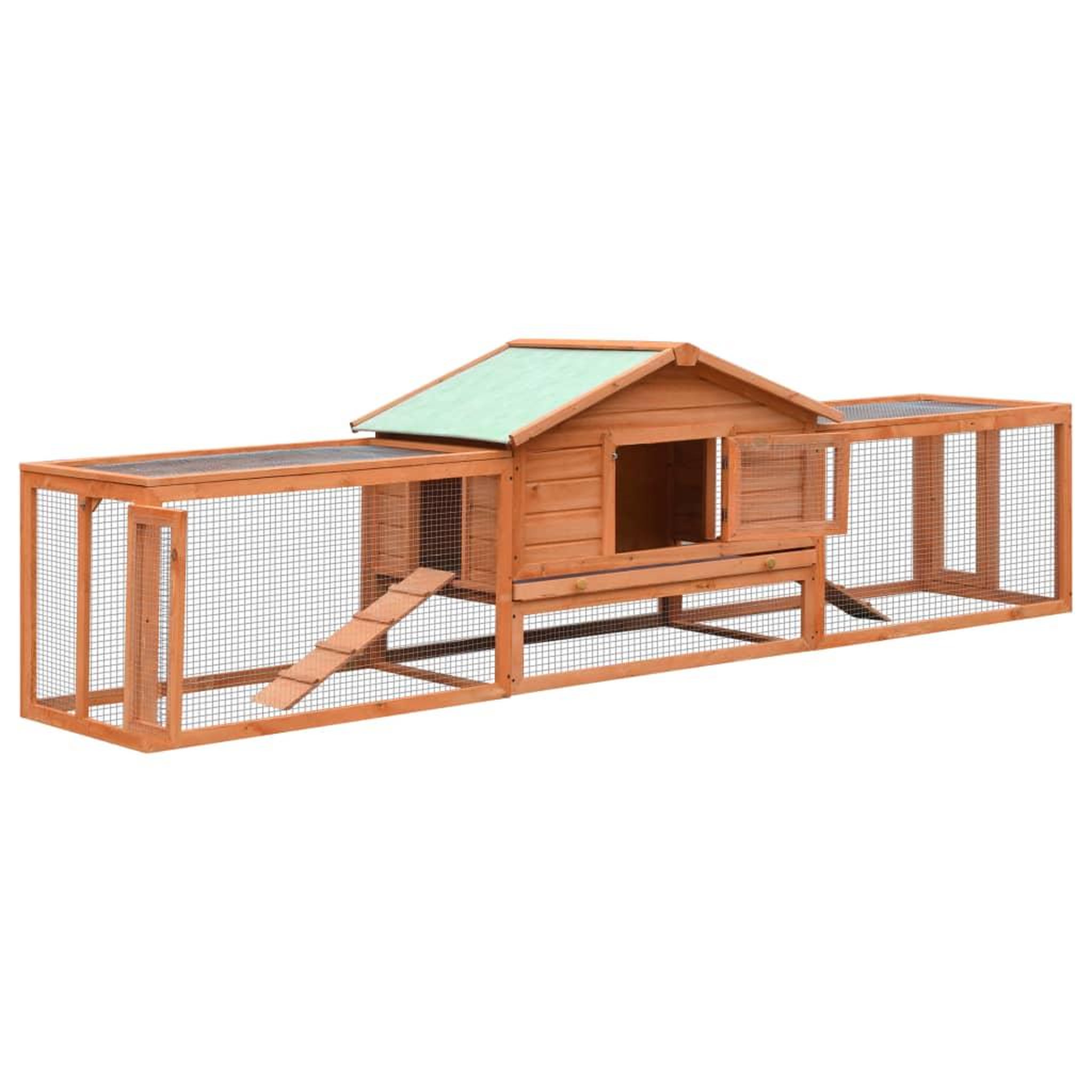 Voir la diapositive 1 : VIDAXL Clapier Pin massif et sapin 310x70x87 cm