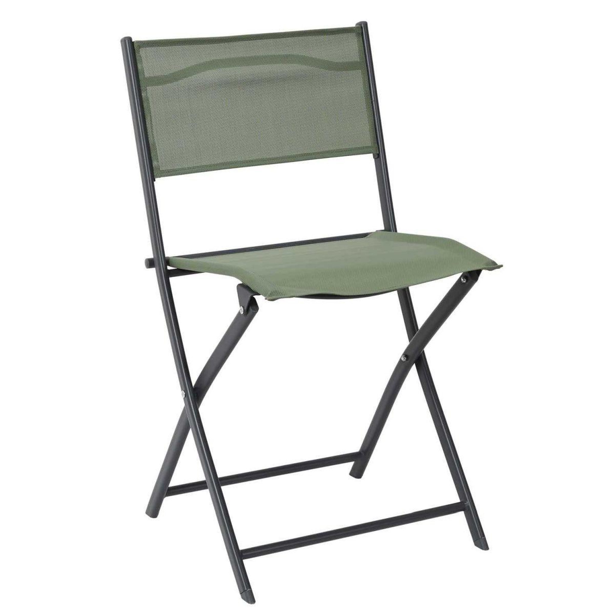 Voir la diapositive 2 : The Home Deco Factory Lot de 4 chaises de jardin  elba  80cm kaki