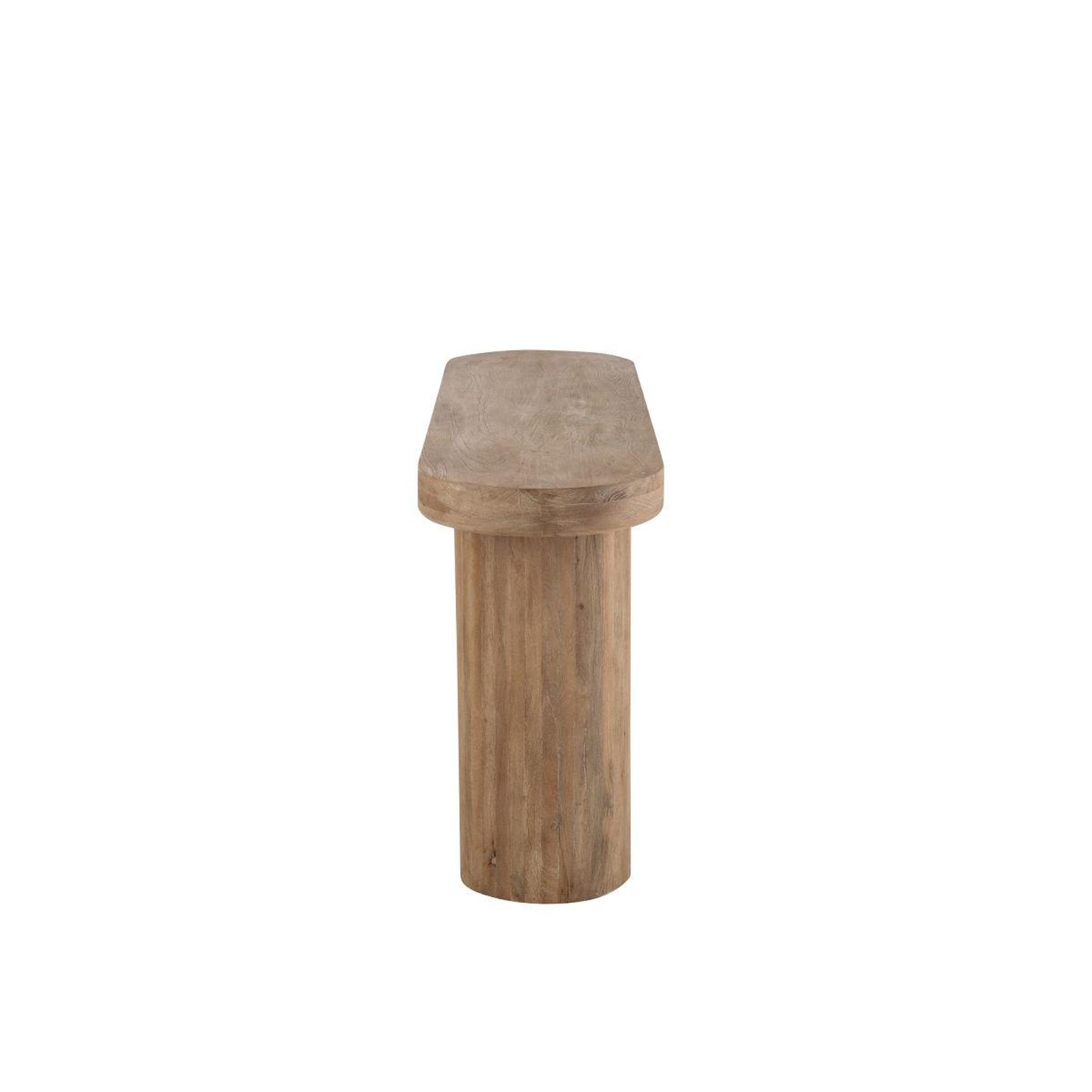 Voir la diapositive 3 : J-LINE Console en bois  latasha  152cm naturel