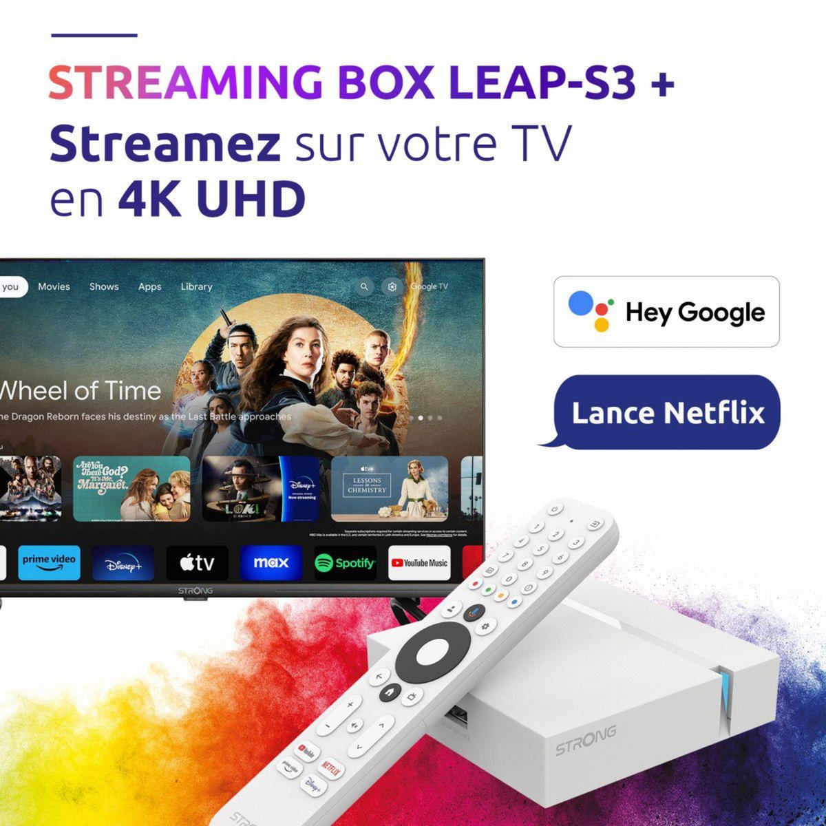 Strong Passerelle multimédia LEAP-S3+ V2 Box Google TV 4K Chromecast