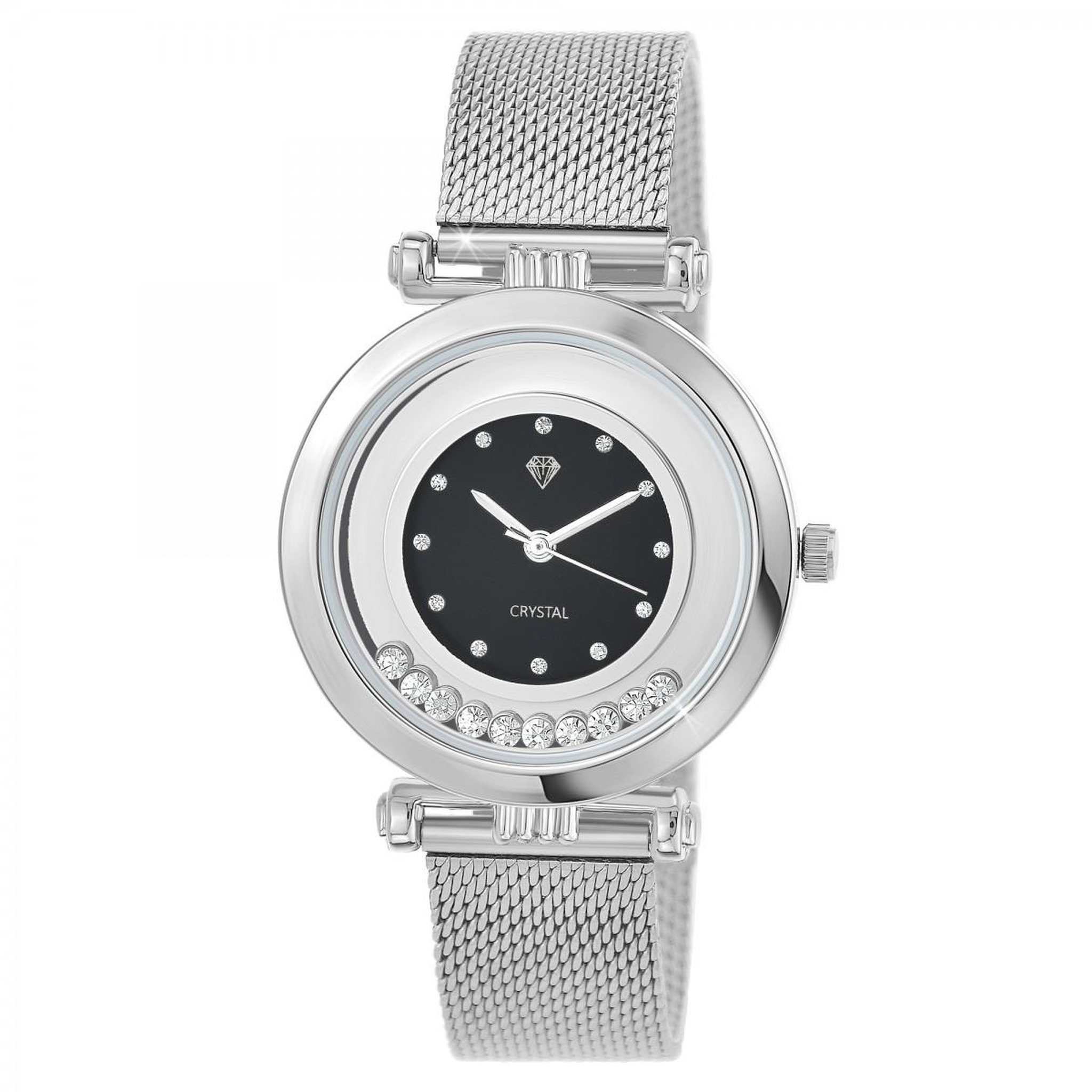 Voir la diapositive 1 : SC CRYSTAL Montre Ludivine élégante SC Crystal ornée de cristaux scintillants