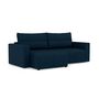 Voir la diapositive 4 : BEST MOBILIER Daryl - canapé d'angle réversible 4 places convertible avec coffre en tissu texturé
