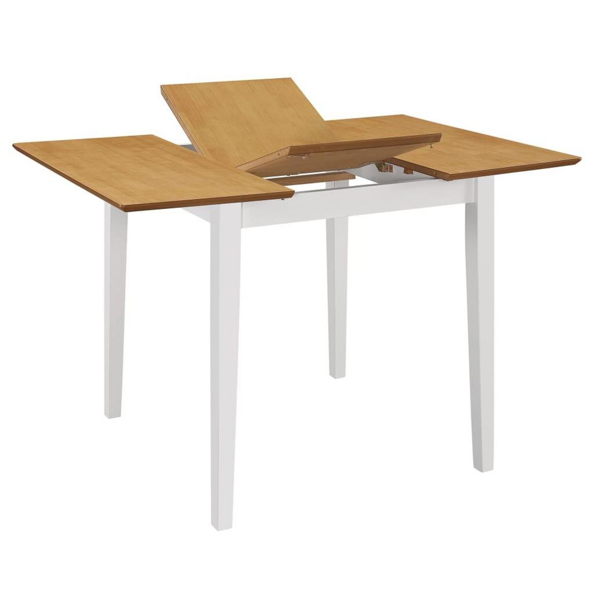 VIDAXL Table a manger extensible Blanc (80-120)x80x74 cm MDF