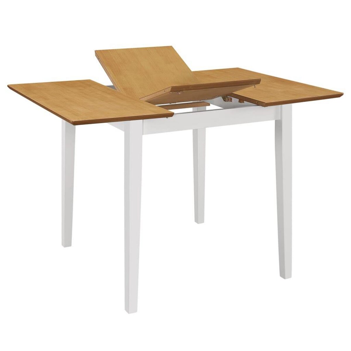 VIDAXL Table a manger extensible Blanc (80-120)x80x74 cm MDF
