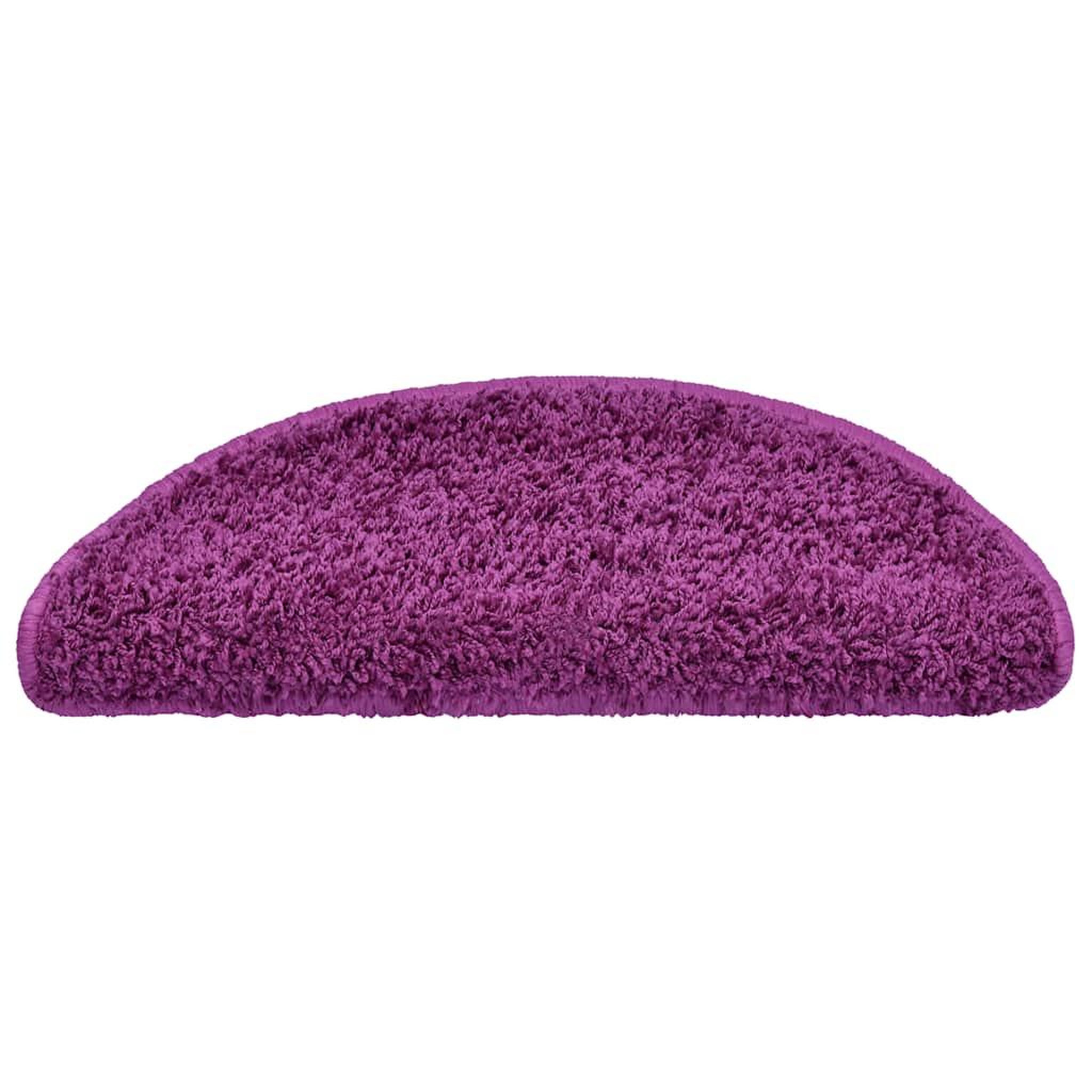 Voir la diapositive 3 : VIDAXL Tapis d'escalier 30 pcs violet 65x21x4 cm