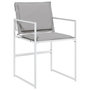 Voir la diapositive 4 : VIDAXL Ensemble a manger de jardin avec coussins 13pcs blanc textilene