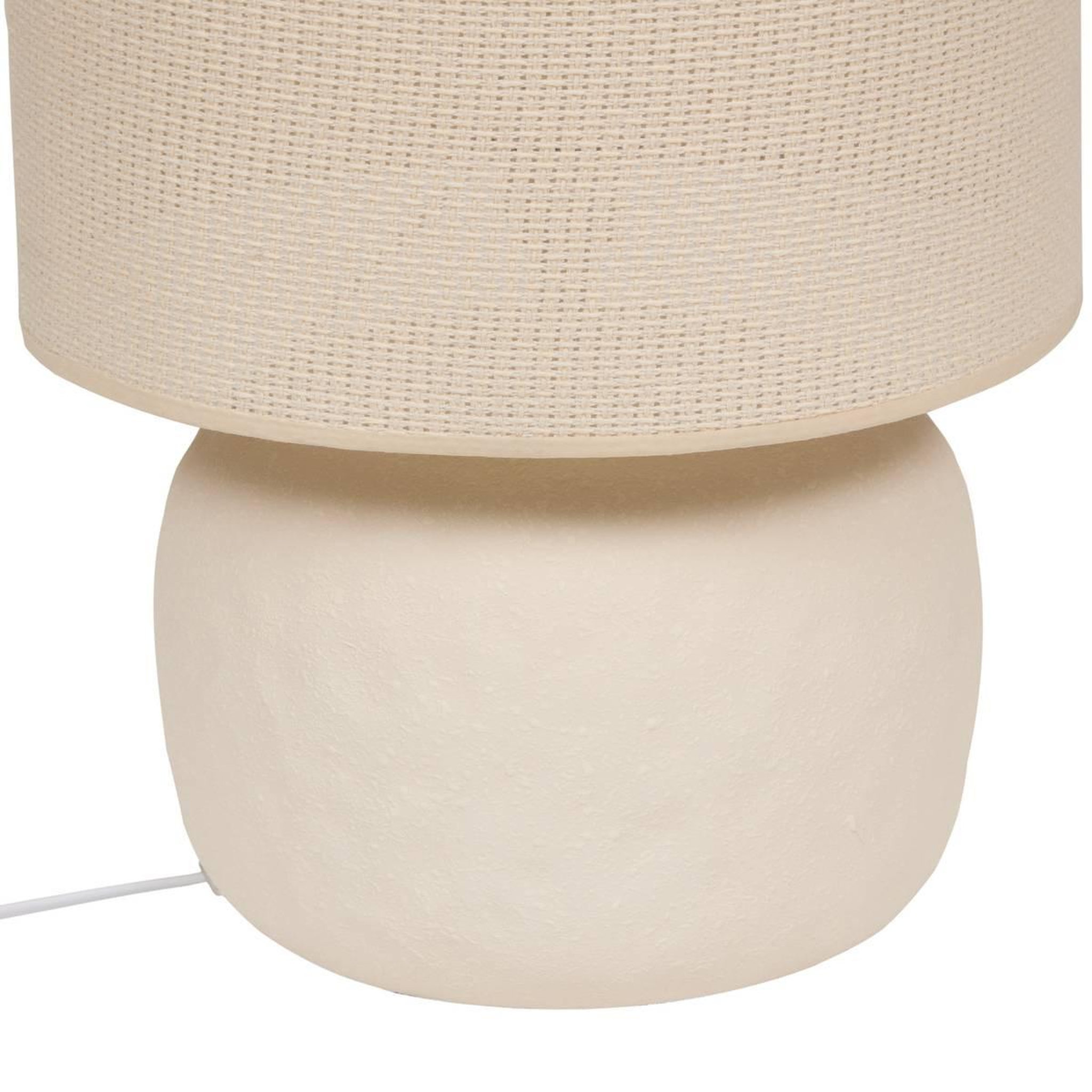 Voir la diapositive 6 : ATMOSPHERA Lampe à Poser Boule  Obine  56cm Beige