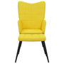 Voir la diapositive 3 : VIDAXL Chaise de relaxation avec tabouret Jaune moutarde Tissu