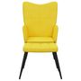 Voir la diapositive 3 : VIDAXL Chaise de relaxation avec tabouret Jaune moutarde Tissu