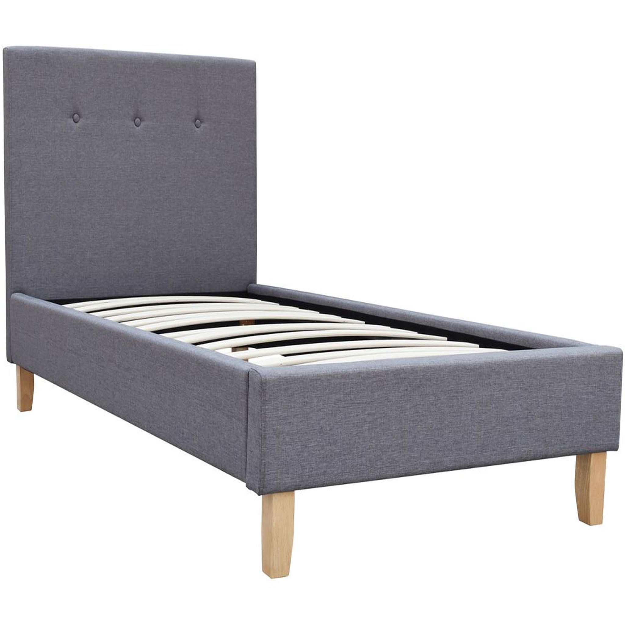 Voir la diapositive 1 : Habitat et Jardin Lit  Elise  - 90 x 190 cm - Gris