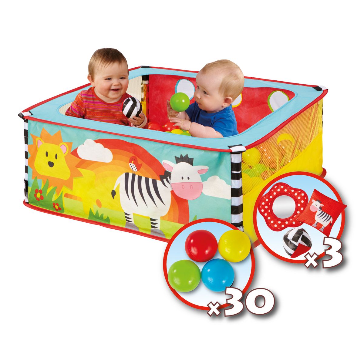 Room Studio Piscine d'éveil à balles Zèbre dès 6 mois