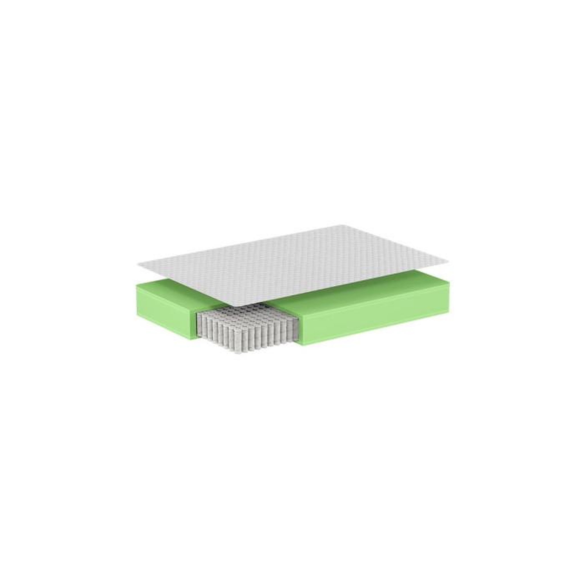 Voir la diapositive 2 : Vipack Matelas Royal 120x200x23 Blanc