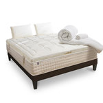 BELLECOUR BELLECOUR LITERIE | Pack Prêt à dormir EMPEREUR | Matelas Mémoire de forme + Sommier + Accessoires. Coloris disponibles : Blanc
