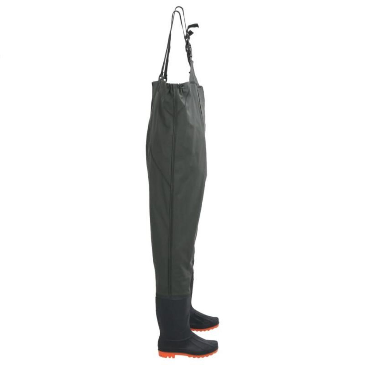 VIDAXL Cuissardes avec bottes vert foncé taille 46