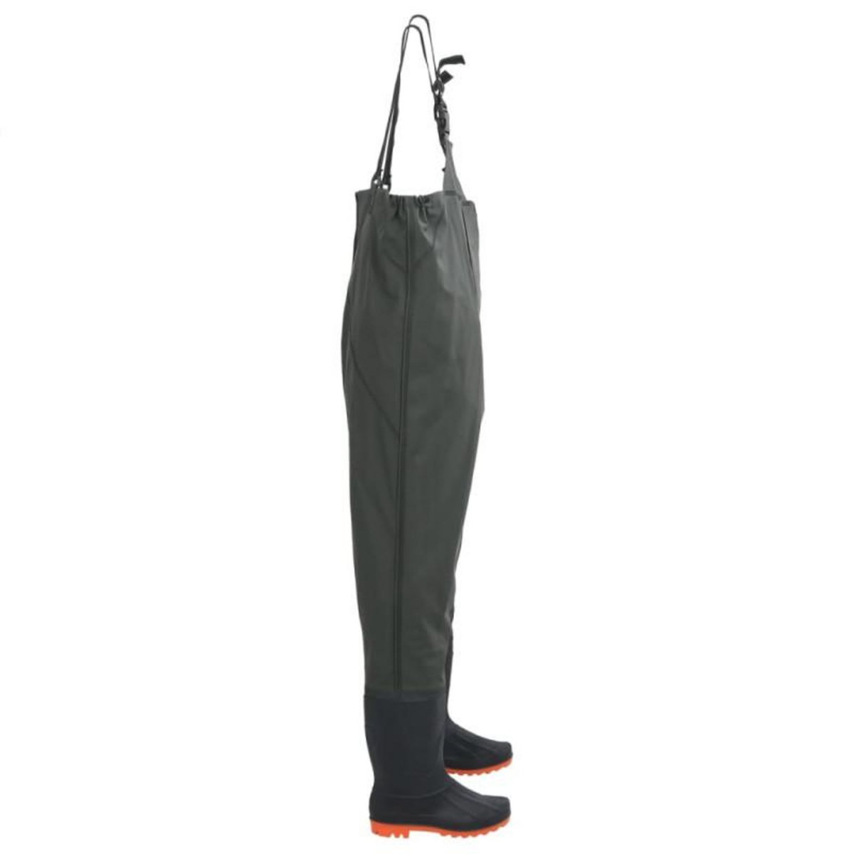 VIDAXL Cuissardes avec bottes vert foncé taille 46
