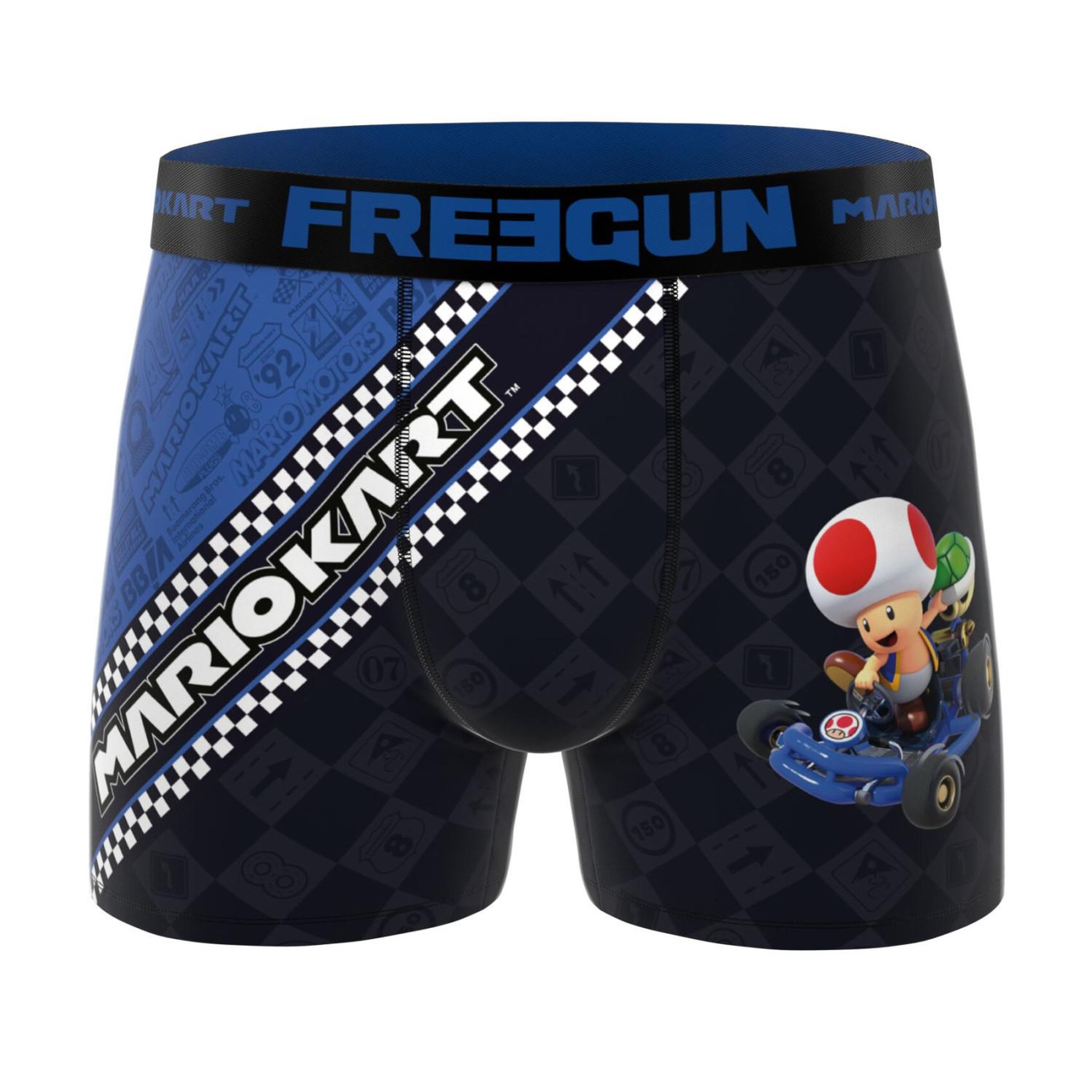 Voir la diapositive 4 : FREEGUN Lot de 3 boxers homme Mario Kart