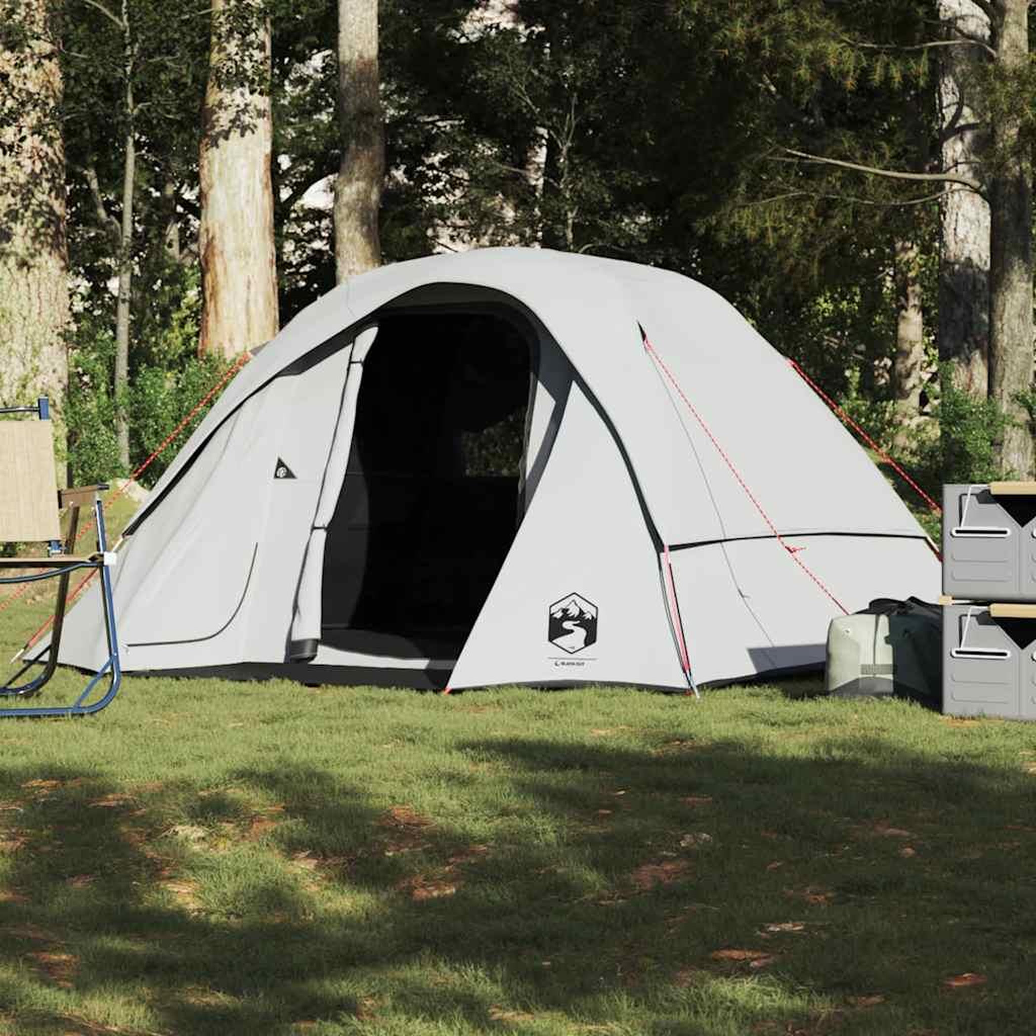 Voir la diapositive 4 : VIDAXL Tente de camping cabine 4 personnes tissu occultant impermeable