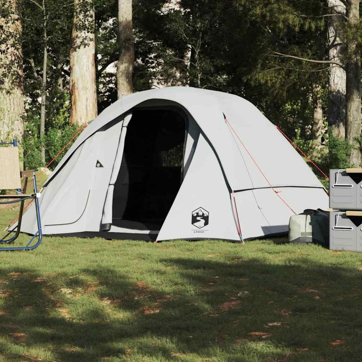 VIDAXL Tente de camping cabine 4 personnes tissu occultant impermeable